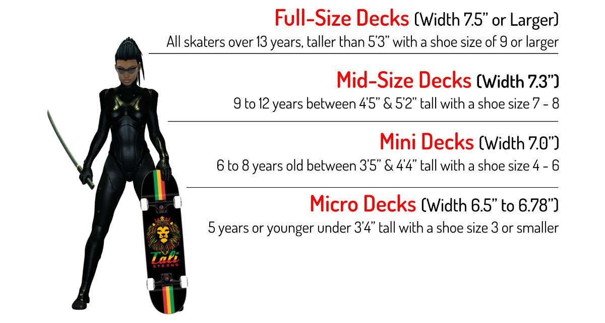 Cruiser Board Size Chart